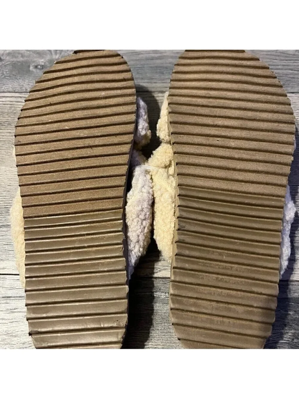 New Treasure & Bond Davina Faux Shearling Slides Size 8